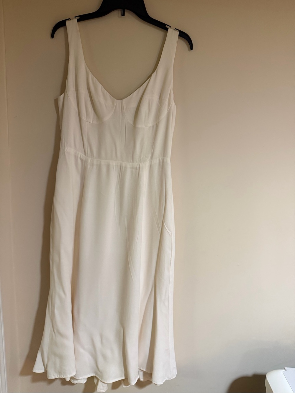 Reformation  ivory  Dress with Scoop Neck